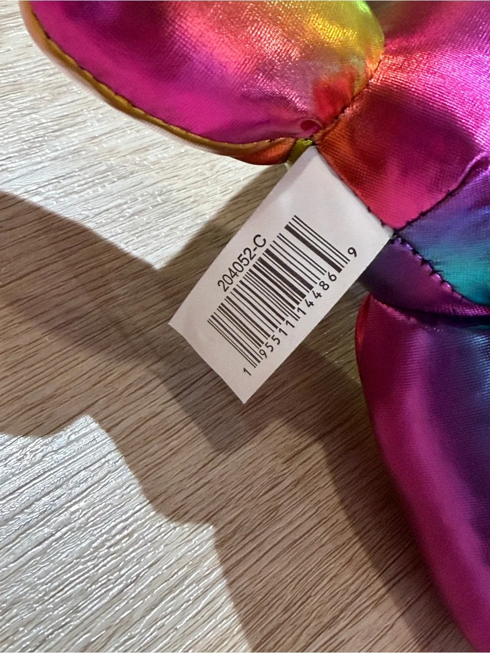 Rainbow Iridescent Balloon Dog Stuffy Plush 9 inch Balloonimals Stuffed Animal